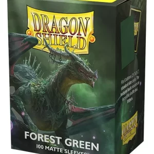 Dragon Shield Sleeves: Standard - Matte Forest Green (100 ct.)