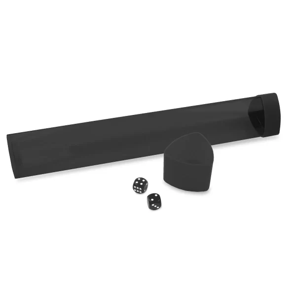Tubo Porta Playmat BCW Negro Tapa Negra - Polarizado con 3 Dados Incluídos - Imagen 2