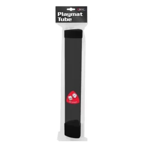 Tubo Porta Playmat BCW Negro Tapa Negra - Polarizado con 3 Dados Incluídos