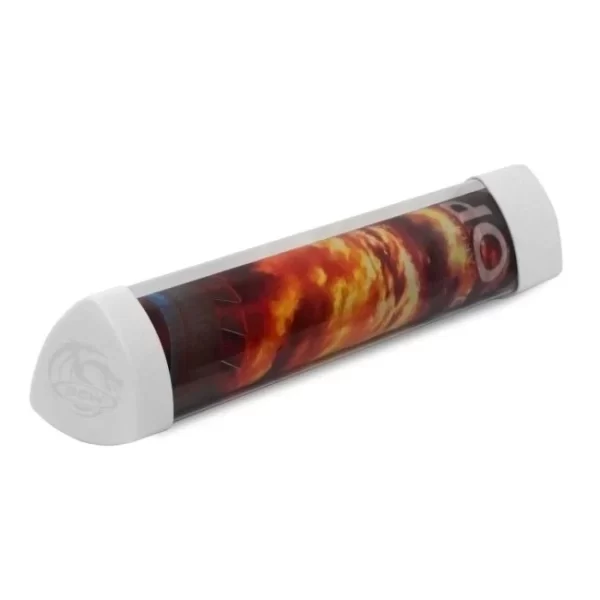 Tubo Porta Playmat BCW Tapa Blanca con 3 Dados Incluídos - Imagen 3